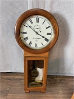 Seth Thomas American Oak Regulator Wall Clock