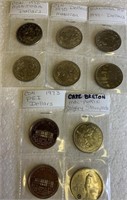 10-Canadian dollar coins  various years