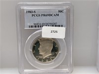 PCGS 1983-S PR69DCAM JFK Half $1