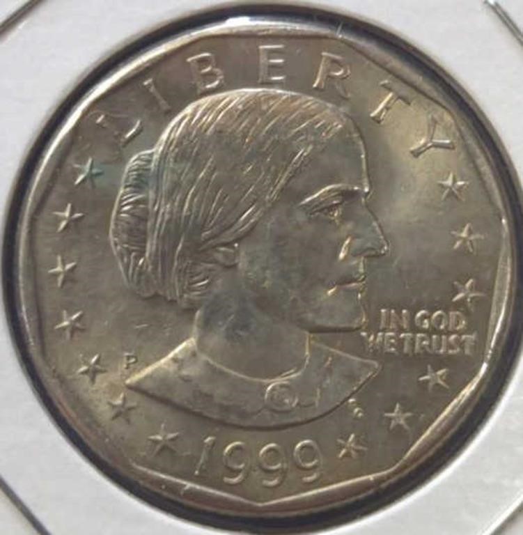 1999 P. Susan b Anthony dollar
