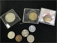 Assorted mix of world coins