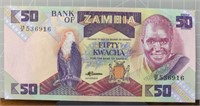 50 Kwacha Zambia banknote