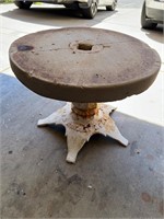 Grinding Wheel Top, Cement  Base  Table AS IS