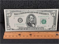 1950 E $5 Federal Reserve Note