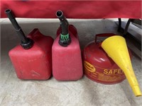 3 gas cans