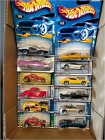 Flat of Hot Wheels