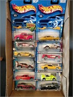 Flat of Hot Wheels