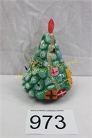 8" Ceramic Christmas Tree w/Music Box