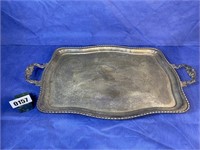 Footed Serving Tray, Made In England, 24x15"
