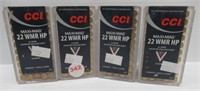 (200) Rounds of CCI maxi mag 22 WMR HP ammo.