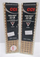 (200) Rounds of CCI mini mag 22 LR copper plated