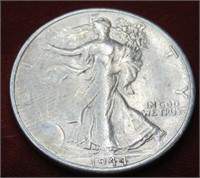 1944 S AU-BU Walking Liberty Half Dollar