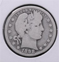 1898 BARBER QUARTER  G