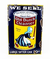 Vintage Old Dutch Cleanser Porcelain Sign