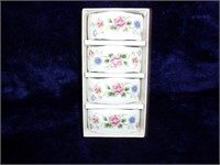 Boxed Set of 4 Porcelain Napkin Rings