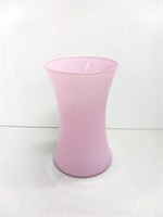 Pink glass vase