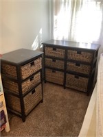 2 - storage cabinets with baskets