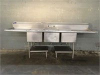 Universal Stainless Inc. 3-Compartment Sink