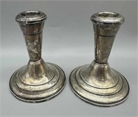 Frank M. Whiting Sterling Silver Candlesticks 2179