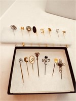 Vintage Stick Pin Collection Napier, Trifari,