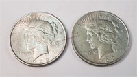 1922 & 1923 Peace Dollars