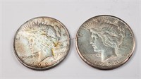 1922 & 1923-S Morgan Silver Dollars