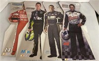 NASCAR Racers Cardboard Cutouts 13" H.