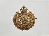 RHODESIA BRITISH "S" AFRICAN CAP BADGE