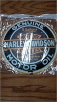 Harley metal sign modern 14" diameter