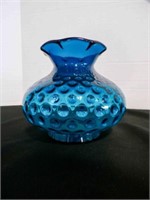 vintage Empoli Mid Century blue vase