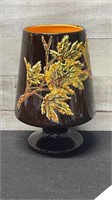 Vintage Signed Ceramic Vase 9.5" High X 5.5" Diame