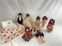 8 Vintage Nancy Ann Storybook dolls