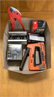 Klein Tools Stapler, Boxes of Staples, and Other