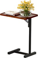 Foldable C Side Table for Couch  Metal Frame