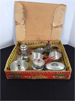 Vintage Aluminum Dish Toy Set