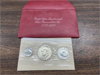 Unite states bicentennial silver uncirculated set