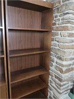 5-Shelf Wood Bookcase 71.5Hx28Wx12"D
