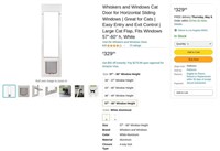 G1000  WhiskersWindows Cat Door Large Cat Flap