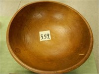 19" Round Wood Bowl