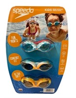 Speedo kids swim googles three pack
