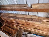 2x4 Lumber seen on concrete and standing up