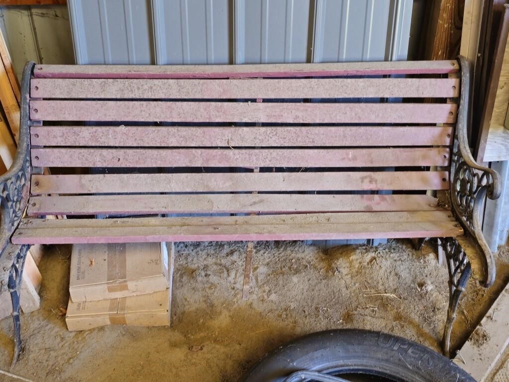 Wrought Iron Bench needing some pieces of wood