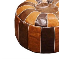 Handmade Boho Moroccan Pouf Cover Unfilled Multi C