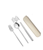 Biplut Flatware Kit Korean Style Dust-proof Stainl