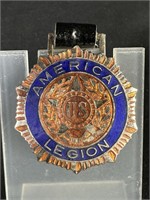 Enamel Watch FOB, American Legion