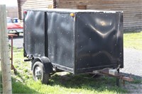 4½x8ft Black Enclosed Cargo Utility Trailer