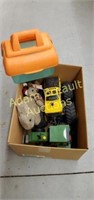 Box of assorted kids toys