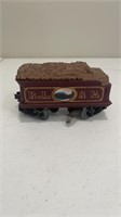 Train only no box - maroon with brown logs