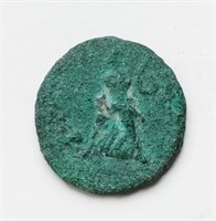 Etenna 100BC Nymph/Harpa Ancient Greek coin 17mm