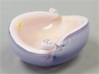 Art Glass Shell Form Bowl